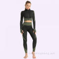 Yoga saman cikakken zip turtleneck fi